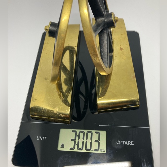 1960 Virginia Metal Works Polished Brass Wagon Wheel Bookends - Picture 13 of 13